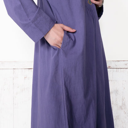 Cotton Rhombus Embroidery Dress