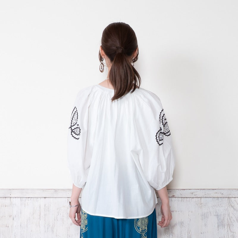 Cord Embroidered Pullover