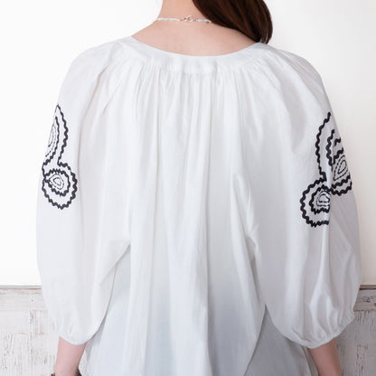 Cord Embroidered Pullover