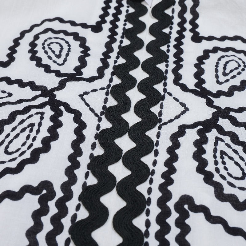 Cord Embroidered Pullover