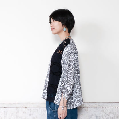 Rayon Lace Print Pullover