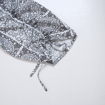 Rayon Lace Print Pullover