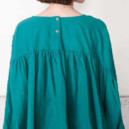 Cotton Solid & Lace Pullover