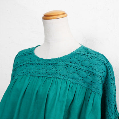 Cotton Solid & Lace Pullover