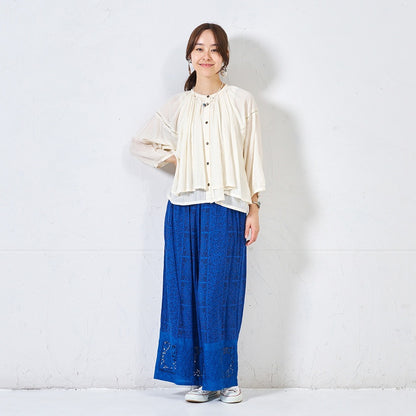 Rayon Lace Print Pants