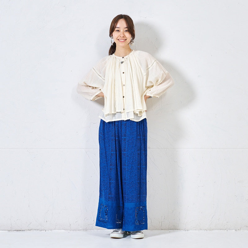 Rayon Lace Print Pants