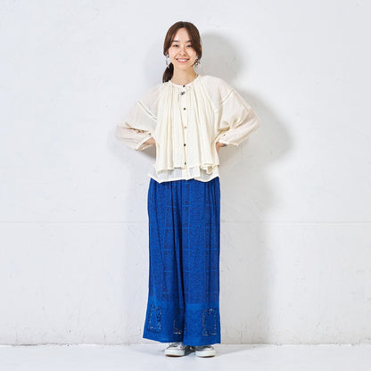 Rayon Lace Print Pants