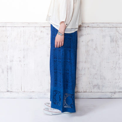 Rayon Lace Print Pants