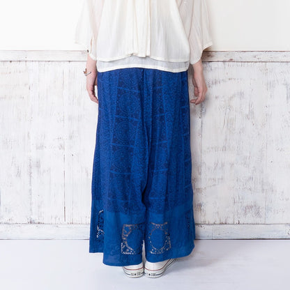 Rayon Lace Print Pants