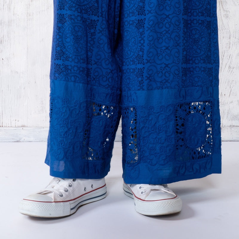 Rayon Lace Print Pants