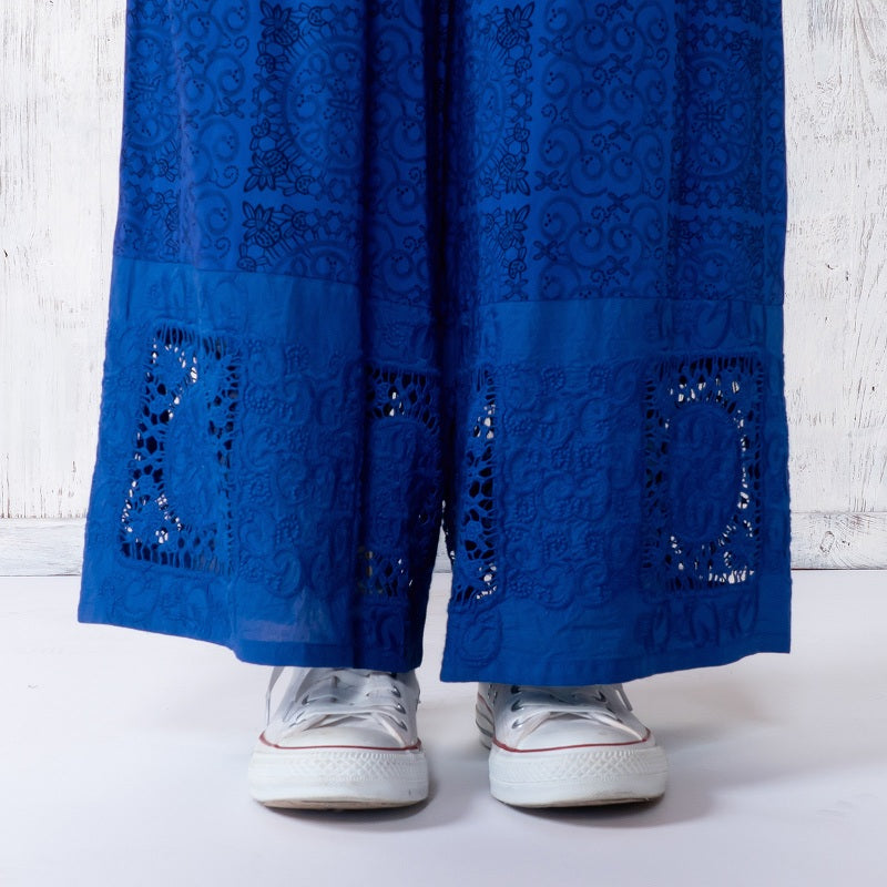 Rayon Lace Print Pants