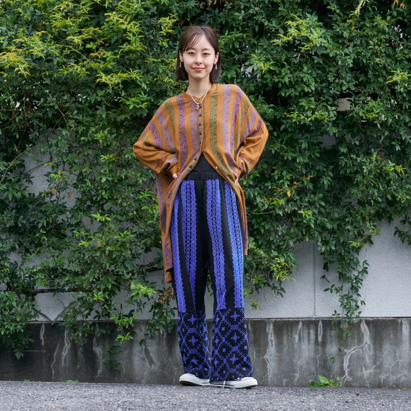 Fleece Flock Print Pants