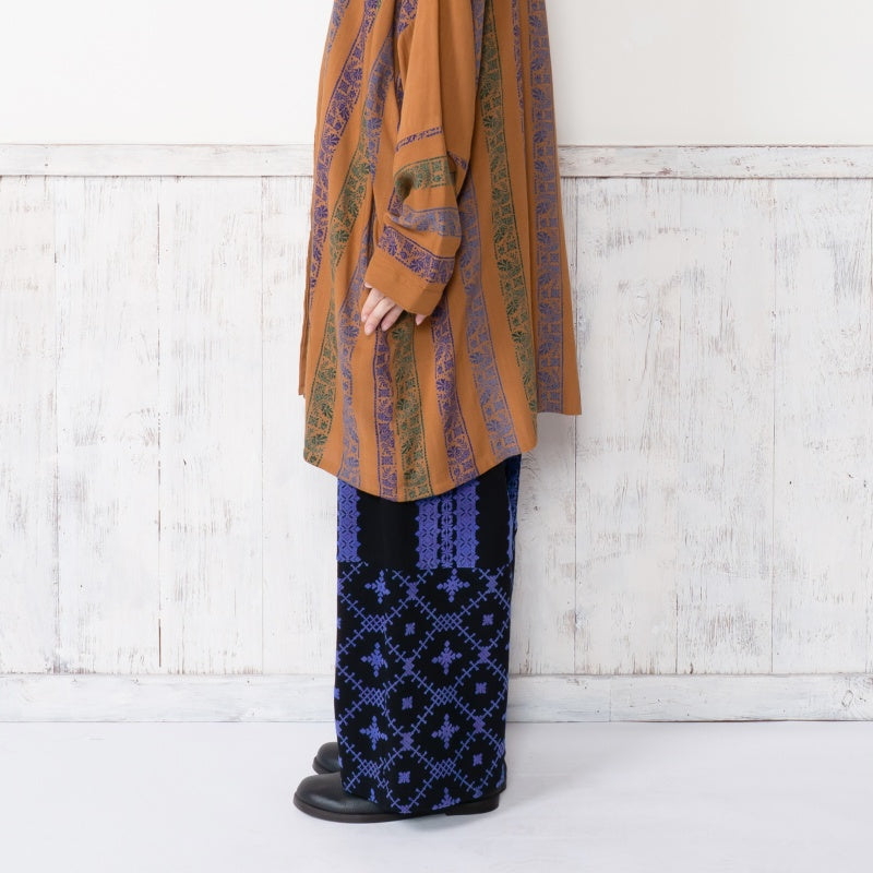 Fleece Flock Print Pants