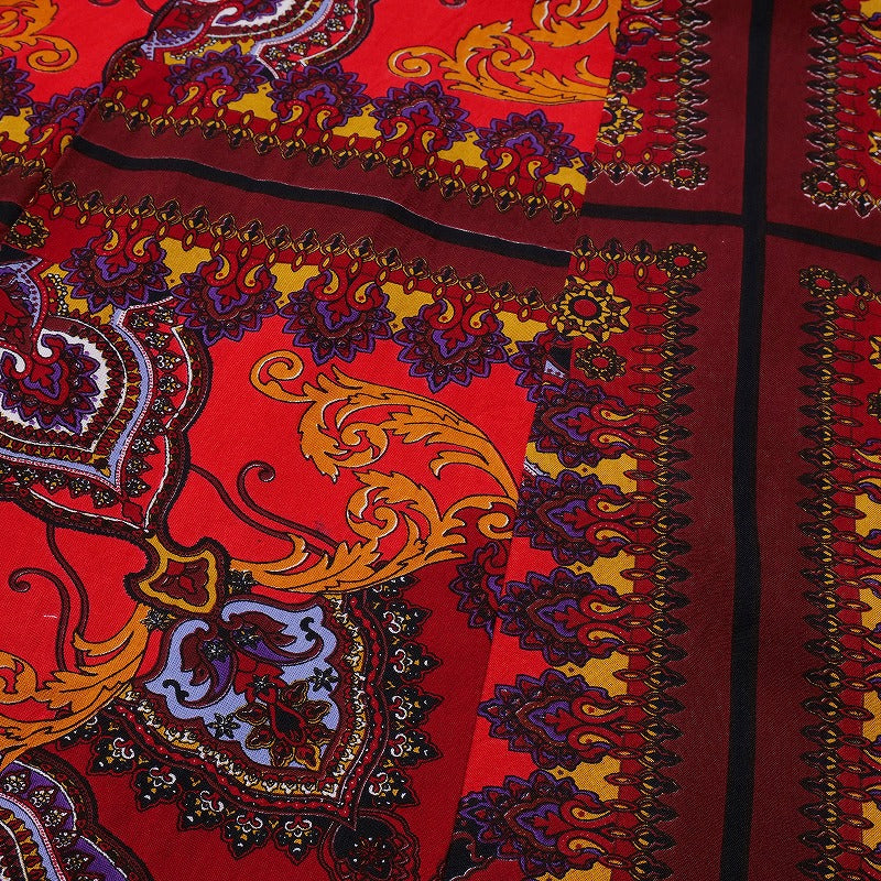 Rayon Vertical Seam Print Skirt