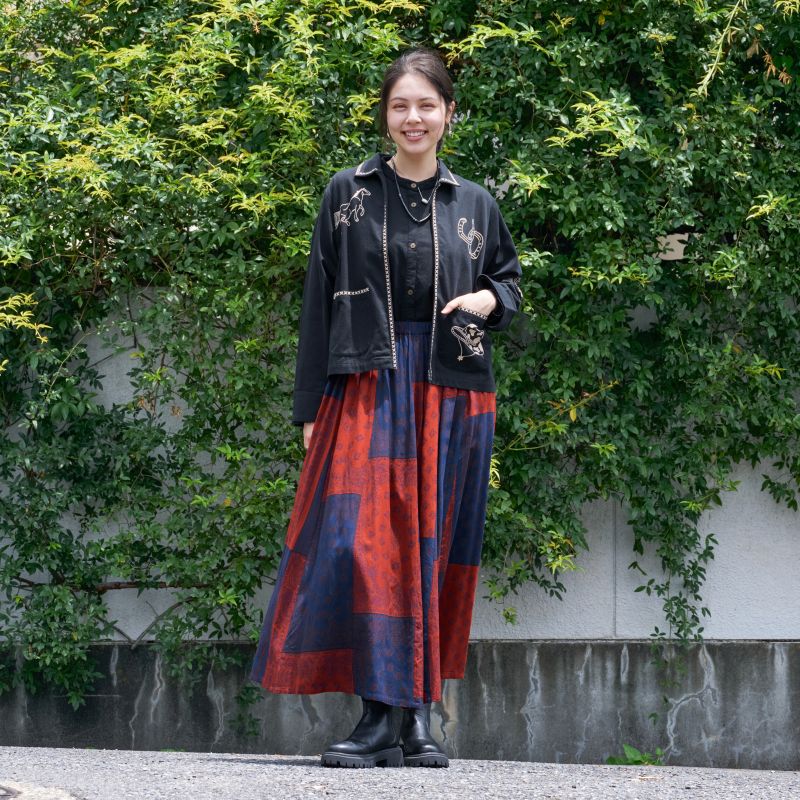Rayon Bandana Print Skirt