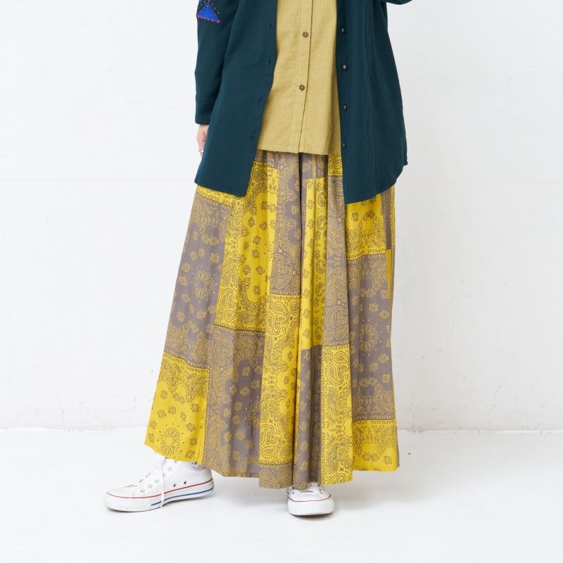 Rayon Bandana Print Skirt