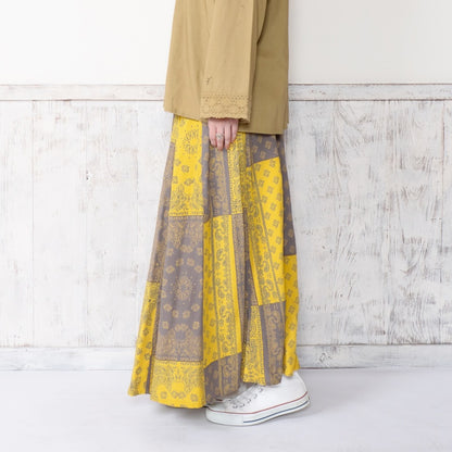 Rayon Bandana Print Skirt