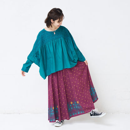 Rayon Nordic Print Skirt