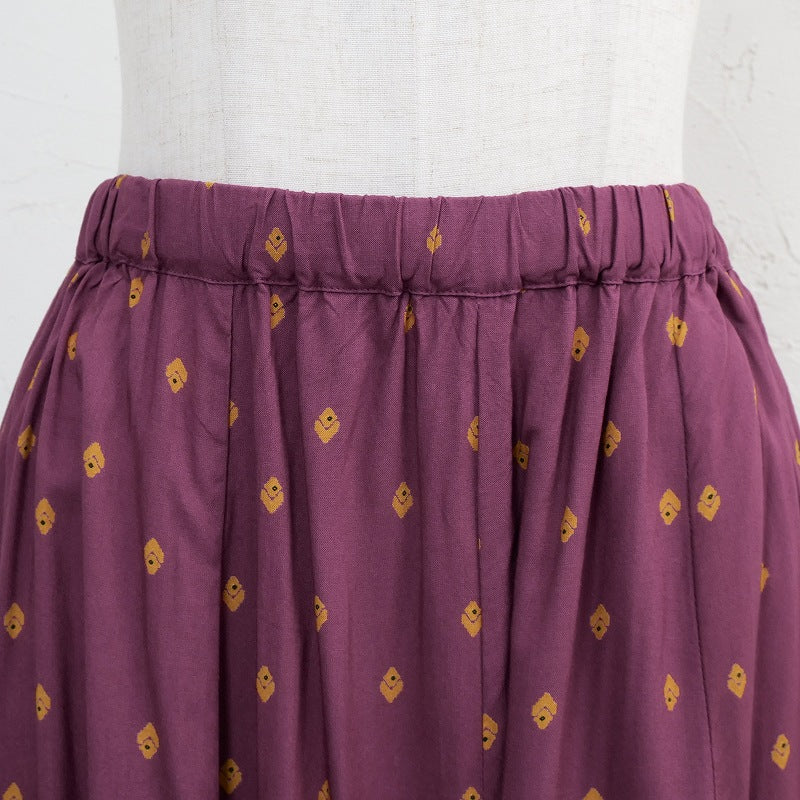 Rayon Nordic Print Skirt